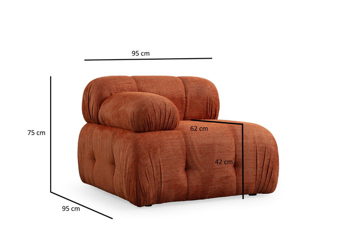 Atelier Del Sofa Petite 2 Sofá 2 Plazas Naranja